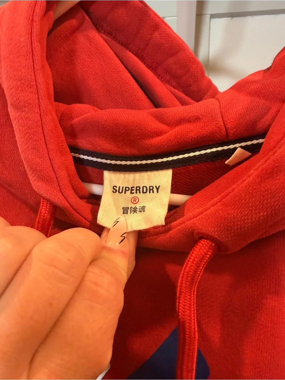 Superdry Men’s Red Logo Pullover Hoodie
